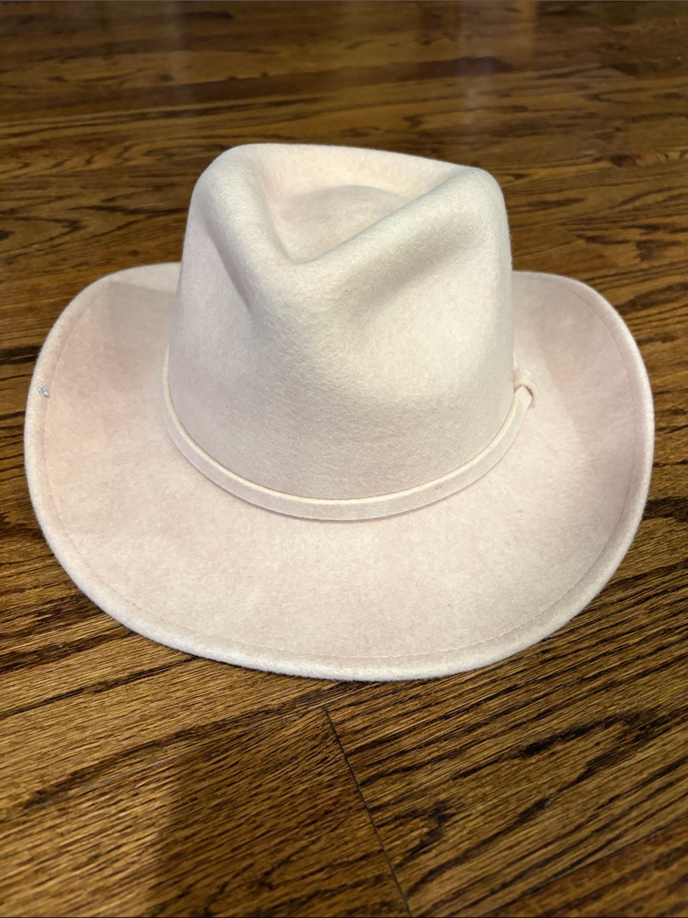 Free people /Mossant Paris Cream Blush Cowboy Felt Hat size Medium - Picture 3 of 8